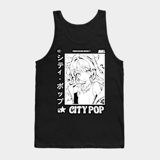 Retro Manga City Pop Vaporwave Aesthetic Anime #4 Tank Top